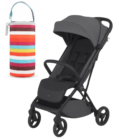 Espiro Just Wózek Spacerowy 127 Graphite Berry + Canpol Babies Termoopakowanie