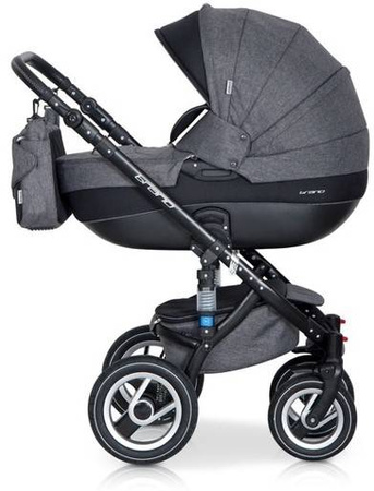 Riko Brano Wózek Głęboko-Spacerowy 2w1 Carbon