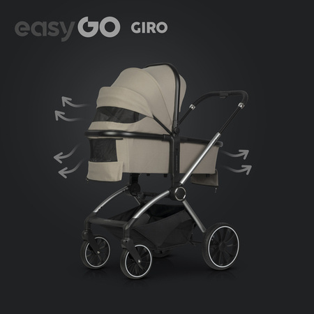 EasyGo Giro Wózek Głęboko-Spacerowy Savana Beige