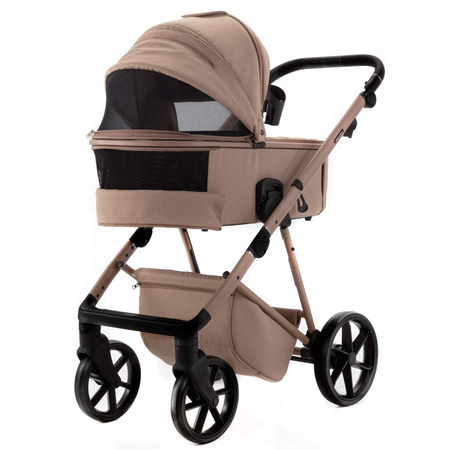 Adamex Delta Natura 4 Wózek Głęboko-Spacerowy Camel