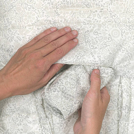 Lodger Wodoodporny Wielofunkcyjny Otulacz z Polarowym Wnętrzem Jasnobeżowy Szary Taslon Drizzle