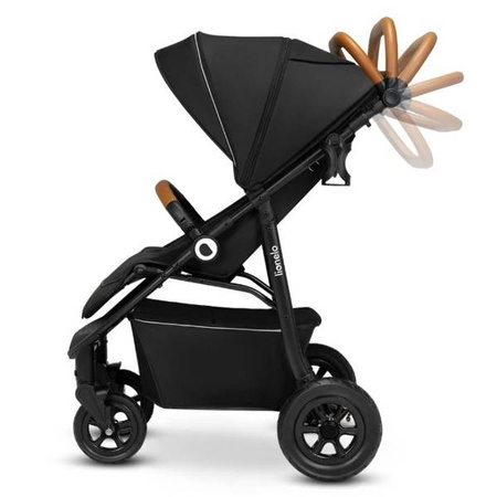 Lionelo Natt Wózek Spacerowy Black Onyx