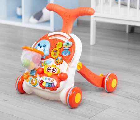 Toyz Caretero Pchacz Stolik Edukacyjny 2w1 Spark Orange