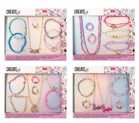Create It! Zestaw Biżuterii Tęczowe Koraliki