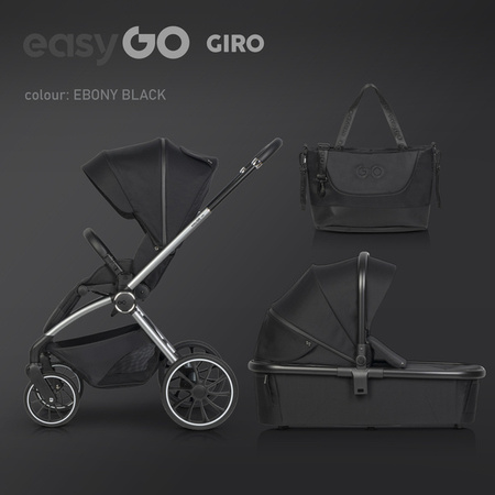 EasyGo Giro Wózek Głęboko-Spacerowy Ebony Black