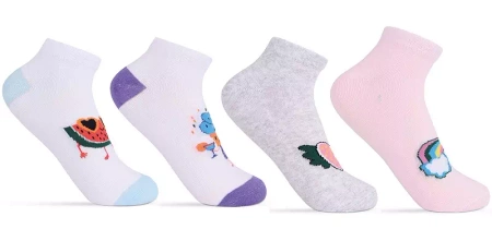 Be Snazzy Skarpetki Dziewczęce Stopki Wzorowane Rozmiar 33-35