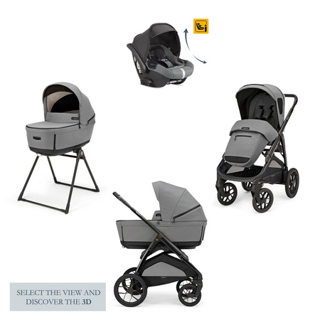 Inglesina Aptica XT System Quattro Wózek Głęboko-Spacerowy z Fotelikiem Darwin Infant Recline Canyon Grey