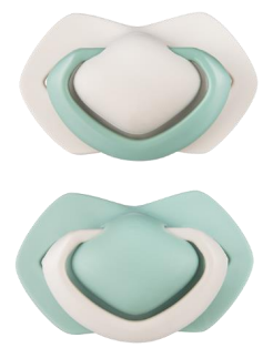 Canpol babies - Zestaw smoczków uspokajających silikonowych symetrycznych PURE COLOR 0-6m (2szt.) 22/644 Beige