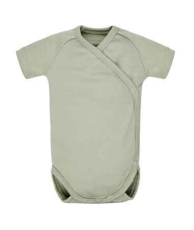 Poofi Body z Krótkim Rękawem Rozmiar 56 0-2m Szałwiowy