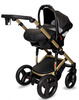 Coto Baby Quara Wózek Głęboko-spacerowy 53 Black Gold