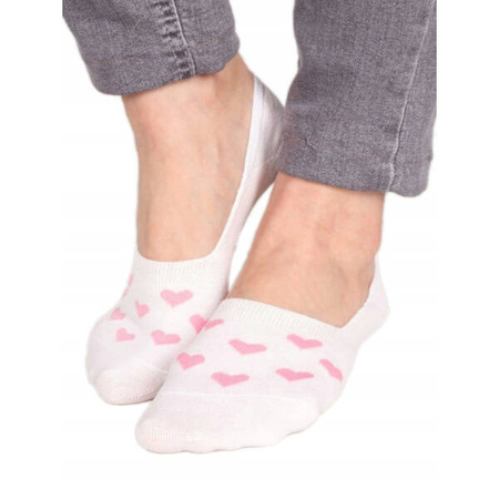 Yoclub! Stopki Niskie Dziewczęce Bawełniane w Serduszka 31-34