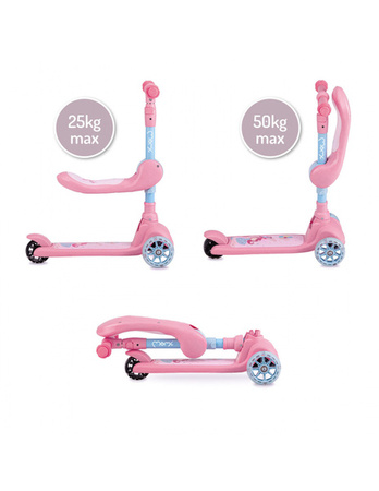 Momi Kiuru Hulajnoga Balansowa Z Siodełkiem Różowa