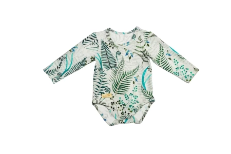 Baby in World Body Niemowlęce Długi Rękaw Paprocie 80/86