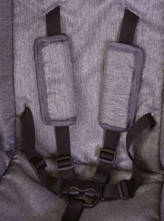 Kunert Molto Wózek Głęboko-Spacerowy 2w1 Grafit Jeans + Kwiaty Czarna Rama Koła Żelowe