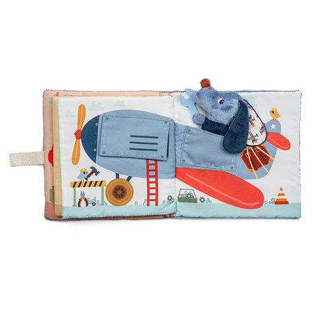 Lilliputiens Miękka książeczka aktywizująca "Garaż Pieska Jules'a" 12 m+