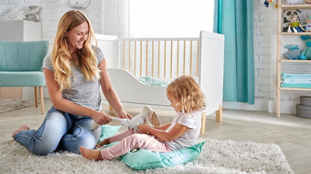 Kinderkraft Nico Łóżeczko Drewniane Barierka White oiled