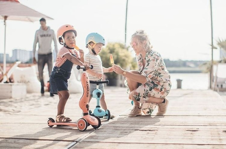 Scootandride Highwaykick 1 Jeździk i Hulajnoga 2w1 1-5 Lat + Scootandride Kask S-M Lemon