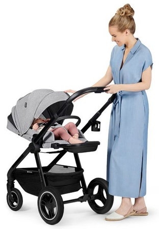 Kinderkraft Everyday Wózek Wielofunkcyjny 2w1 Light Grey