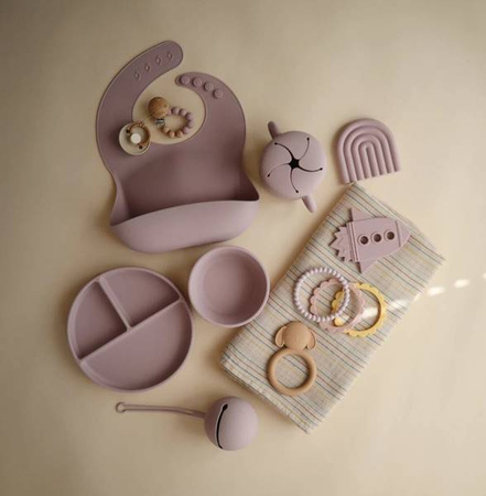 Mushie Etui Na Smoczek Do Wózka Kula Kolorystyka Soft Lilac