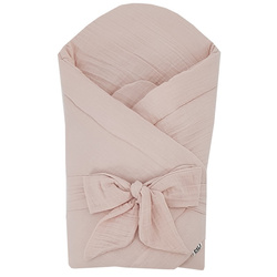 Eko Muślinowy rożek Pudrowy Róż