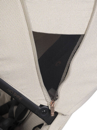 Cavoe Axo Shine Wózek Głęboko-Spacerowy 2w1 + Torba + Adaptery Champagne