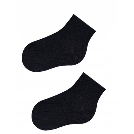 Yo! Skarpetki Bawełniane Dziecięce Czarne Rozmiar 34-36