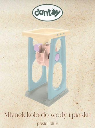 Dantoy Młynek koło do wody i piasku pastel blue