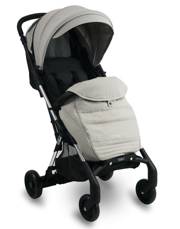 IBEBE Mini Mi1 Wózek Spacerowy Z Elektronicznym Systemem Hamowania Gray Stelaż Chrome