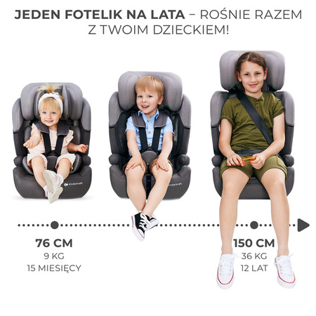 Kinderkraft Comfort Up I-Size Fotelik Samochodowy 9-36 kg Zielony