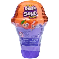 Spin Master Kinetic Sand - Piasek kinetyczny Smakowite Zapachy Rożek pomarańczowy 113g
