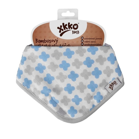 Xkko BMB Bandanka Bambusowa - Scandinavian Baby Blue Cross