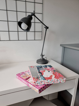 Janod Zestaw kreatywny Malowanie farbami perłowymi i 3D Jednorożce 7+