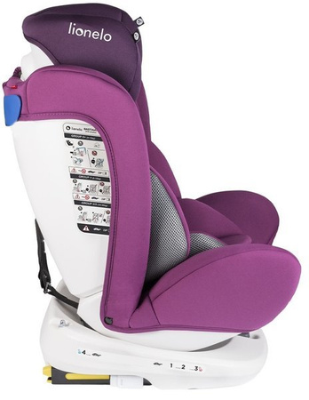 Lionelo Bastiaan 360° Fotelik Samochodowy 0-36kg Fioletowa