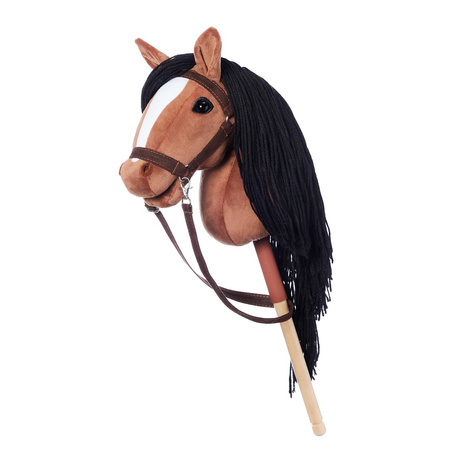 Hoppihorse Koń na Kiju Hobby Horse A4 Ciemny Brąz 64cm