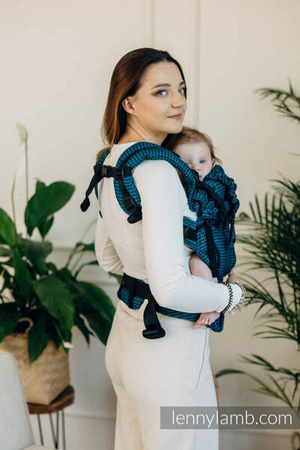 LennyLamb LennyUpGrade Nosidełko Regulowane Splot Tessara 100% Bawełna Basic Line Tanzanit