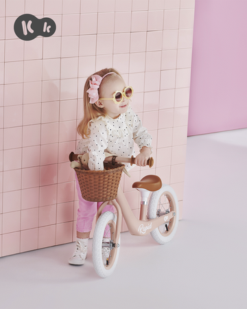 Kinderkraft Rapid Rowerek Biegowy z Koszykiem Różowy