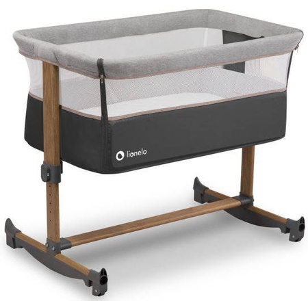 Lionelo Leonie Łóżeczko Dostawne Turystyczne Stone Grey