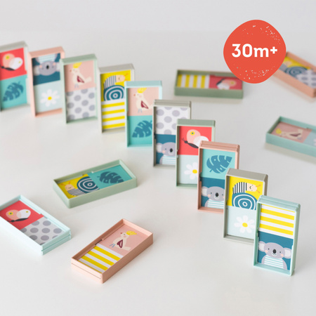 Taf Toys Domino Rally XL Edukacyjna Gra i Zabawa dla Maluchów