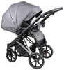 Coletto Craft Wózek Głęboko-Spacerowy 2w1 C-02 Czarno-Srebrna Rama