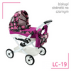 Adbor Lily Wózek dla Lalek Kwiaty Lc-19