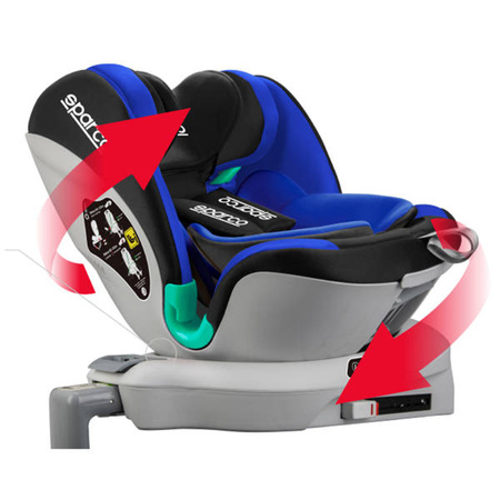 Sparco SK6000i Isofix Fotelik Samochodowy 9-25kg Czarno-Czerwony