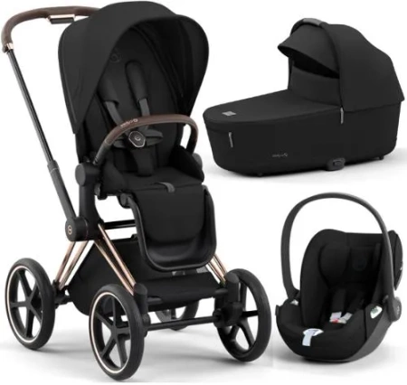 Cybex Priam 4.0 Wózek Głęboko-Spacerowy + Cloud T i-Size Fotelik Samochodowy 0-13kg Plus Sepia Black