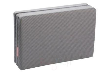 Fiki Miki Materac Do łóżeczka turystycznego / Ćwiczeń Ruchowych 120/60 cm Szaro-Czarny