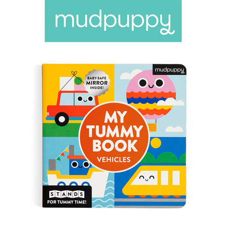 Mudpuppy Kartonowa kontrastowa dwustronna książeczka harmonijka Pojazdy 0+
