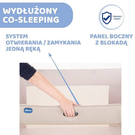 Chicco Next2Me Forever Łóżeczko Dostawne 3w1 do 22kg Cool Grey