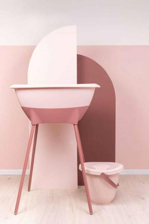 Luma Zestaw Kąpielowy 8 Elementów Wanienka i Akcesoria Blossom Pink