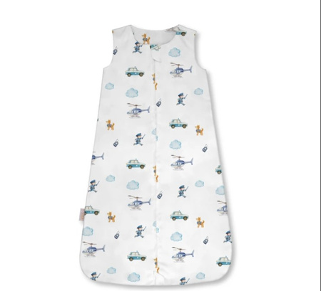 Waldin Śpiworek 0.5 TOG Policjanci Biały Rozmiar M