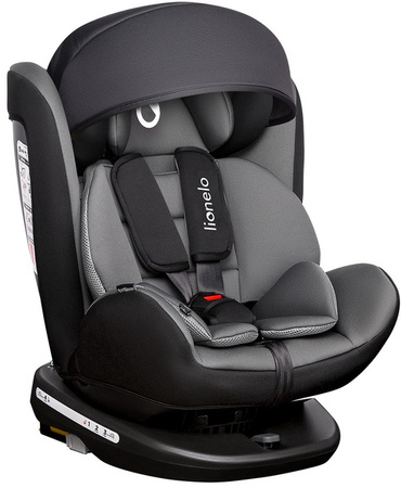 Lionelo Bastiaan 360° Fotelik Samochodowy 0-36kg Grey/Black
