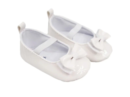 Scorpio Buciki Dziewczęce Białe Lakierki Rozmiar 9-15 Miesięcy