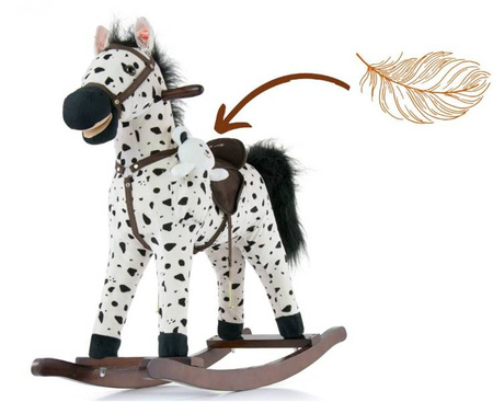 Milly Mally Koń Na Biegunach Mustang Black Dot